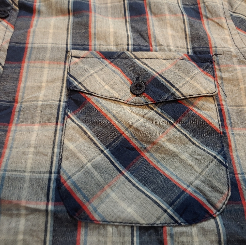 Micros Button down shirt Short Sleeve Men's - Picture 12 of 15